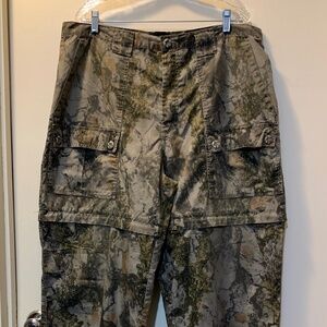 Natural Gear Pants Men's Camo Camouflage Pants / Zip Convertible to Shorts - XL